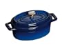 Staub Mini .25 Quart Oval Cocotte, Royal Blue