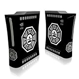 Dharma Black Design Xbox 360 Front Panel Protector Skin Decal Sticker