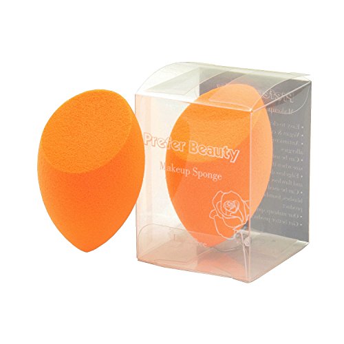 Prefer Beauty -Makeup Blender Sponge - Latex Free and Vegan Beauty Sponge - Multifunctional Flat Edge for Contouring - Miracle Complexion Beauty Sponge for Powder, Cream or Liquid Application 1 Piece