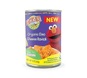 Earth's Best Organic Elmo Mini Meals, Cheese Ravioli, 15-Ounce Cans (Pack of 12)