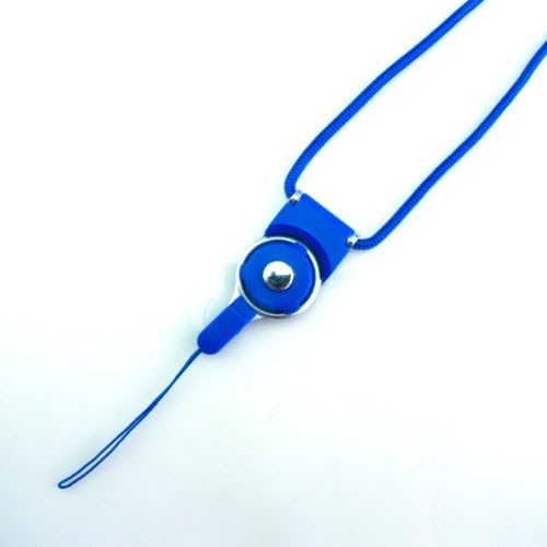 Elepromo Fashionable 19" Long /49cm Detachable Neck Strap Lanyard Braided Quick Release Lanyards with Swivel Clips and Hooks for Cell Phone Camera Name Badges, Id's, Key Rings-Blue