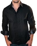 FENDER By English Laundry Patterned Button Up Mens Woven Dress Shirt