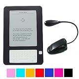 Black Clip on Light for Amazon Kinle + Silicone Skin for Amazon's 6" Wireless Reading Device Kindle2 Kindle DX (Latest Generation) (Many Color Available)