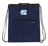 North Carolina Tar Heels - UNC Logo Embroidered Cinch Backpack - NCAA College Athletics