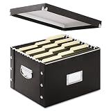 Snap-N-Store Snap Together File Box, Letter/Legal Size, Glossy Black (SNS01536)