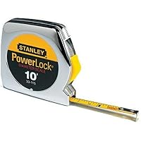 Stanley 33-115 10-Foot-by-1/4-Inch PowerLock Pocket Tape Rule