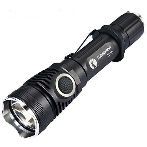 LUMINTOP TD16 LED Tactical Flashlight With Strobe, distance 450 meters and super bright 920 lumens from the latest CREE XP-L Hi LED(no battery included)