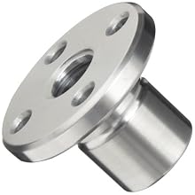 THK Lead Screw Nut Model DCM14, 22mm Outer Diameter x 30mm Length, 44mm Flange Diameter, Load Capacity: 1102 Pound-Force