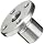 THK Lead Screw Nut Model DCM14, 22mm Outer Diameter x 30mm Length, 44mm Flange Diameter, Load Capacity: 1102 Pound-Force