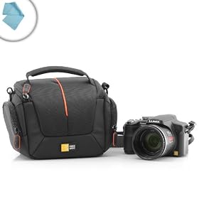 Bundle: 2 items - Durable Protective Digital Camera Bag for Canon EOS Rebel T4i , PowerShot G15 , Nikon Coolpix L810 and Many More Digital Cameras! ** Includes Microfiber Cleaning Cloth! **