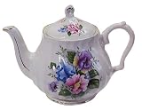 Teapot 6 Cup Capacity with Sweet Pea Decor