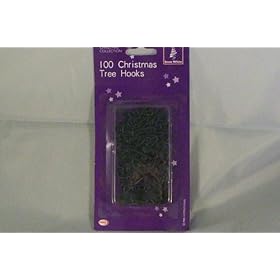 100 Plastic christmas tree hooks - Christmas decoration