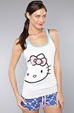 Hello Kitty Intimates The Fluffy Cutie Tank in White and Blue,Sleepwear for Women