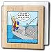 Londons Times Fish Fishing Deep Beneath Cartoons - Fish Are Biting Today - Tile Napkin Holders