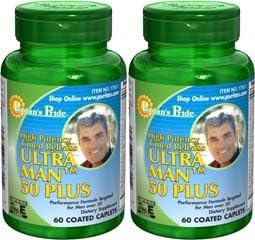 Puritan's Pride 2 Pack of Ultra Vita Man 50 Plus Puritan's Pride Ultra Vita Man 50 Plus-60 Caplets