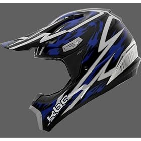 KBC Pro-X Backfire Motocross Helmet Blue Small