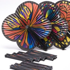 Butterfly Shaped Folding Fans