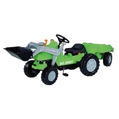 BIG 56525 - BIG-Jimmy-Loader und Trailer, Tret-Traktor mit Anh�nger, gr�n