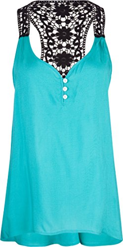 FULL TILT Crochet Back Womens Tank