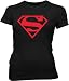 Search : Superman Red Shield Logo Black Juniors T-shirt