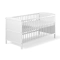Schardt 040761902 Kombi-Kinderbett Conny 70 x 140 cm, wei� lackiert