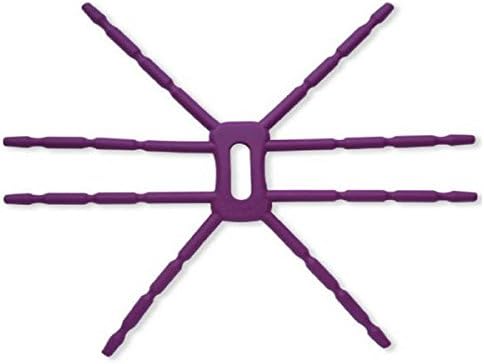 Flexible Spider Holder Stand/ Car Mount Universal Phone Holder Mount and Stand for iPhone and Smartphones Purple-Fly Rainbow