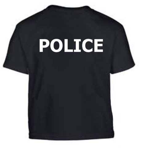 Police Black Duty Kids T-Shirt