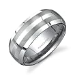 Beveled Edge Brush Finish 8 mm Comfort Fit Mens Tungsten Wedding Band Ring Sizes 8 to 13 Free Shipping