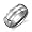 Beveled Edge Brush Finish 8 mm Comfort Fit Mens Tungsten Wedding Band Ring Size 8