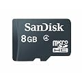 SanDisk - Carte M�moire microSDHC avec Adaptateur pour Mobile et Appareil Photo - Classe 4 - 8 Go