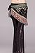 ZLTdream Women's Tribal Belly Dance Hip Scarf with tassel & copper Light Blue