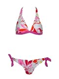 Guess Pink & Orange Halter Bikini w/Rhinestones