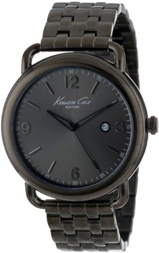 Kenneth Cole New York Men's KC9256 Modern Core Triple Black Analog Date Bracelet Watch