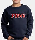 YOUTH FDNY CREWNECK SWEATSHIRT (NAVY BLUE)