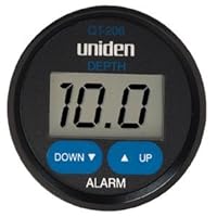 Uniden QT-206W Digital Depth Finder In-Hull Adjustable Transducer, Black