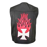 Flaming Cross ZB-20 Biker Leather Vest