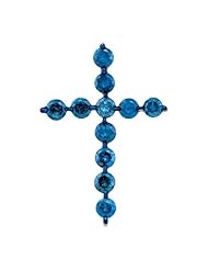 0.50CTW-DIA CROSS PENDANT
