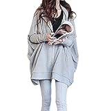 （シャルムケーアンドエー）Charme K&A マタニティ 長袖 ゆったり パーカー フード マタニティー服 グレー L