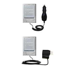 Essential Kit for the Sony Reader PRS-505 - includes Car and Wall Charger with Rapid... by Gomadic for the Sony Reader PRS-505