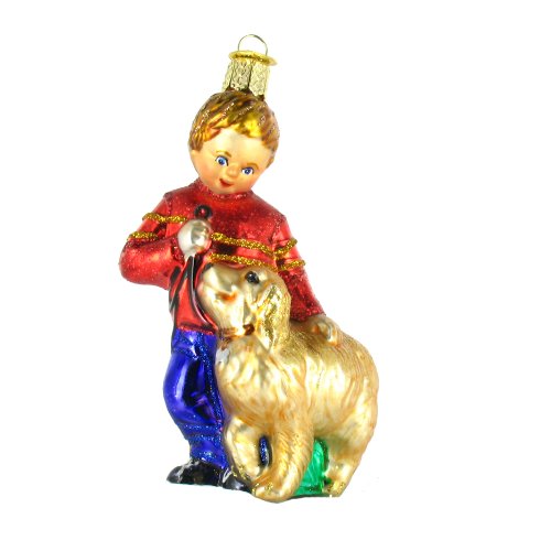 Old World Christmas Glass Ornament – Boy With Dog Old World Christmas Glass Ornament – Boy With Dog