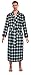 Robes King Classical Sleepwear Men’s 100% Cotton Flannel Shawl Collar Robe, Size Large Extra Large Green
