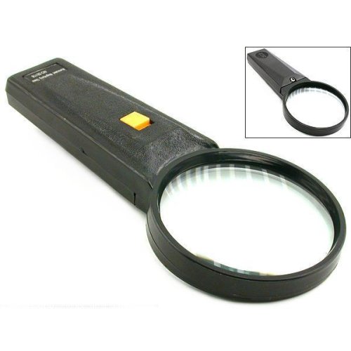 3X Lighted Magnifier Stamp Coin Magnifying Glass Tool