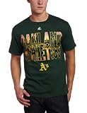 MLB Men's Oakland Athletics City Window Short Sleeve Basic Tee (Dark Green, XX-Large)