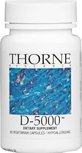THORNE RESEARCH - Vitamin D-5,000 - 60ct [Health and Beauty]