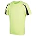 Just Cool Mens Contrast Cool Sports Plain T-Shirt