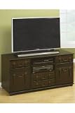Wide-screen Tv Stand Two-door Brown