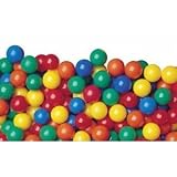 Pack of 100 pcs Phthalate Free non-PVC Soft Plastic Air-Filled Ball Pit Balls in 5 Colors - 3 Diameter to Meet Small Child Safety Standard