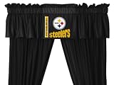 Pittsburgh Steelers Window Treatments Valance and Drapes