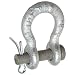 CM M345G Round Pin Midland Super Strong Anchor Shackle, Carbon, 3/16" Size, 1/2 ton Capacity