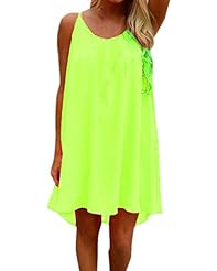 Scoop Neck Sleeveless Spaghetti Strap Pleated Chiffon Summer Above the Knee Evening Dress/Party Dress/Mini Dress 